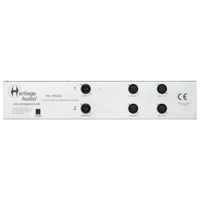 HERITAGE AUDIO HA73EQX2 Elite ´73 Dual Mikrofon Preamfisi / DI / EQ